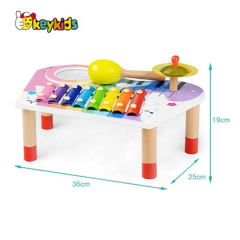 High Quality Preschool Wooden Drum Keyboard Musical Toys For Wholesale W07A160