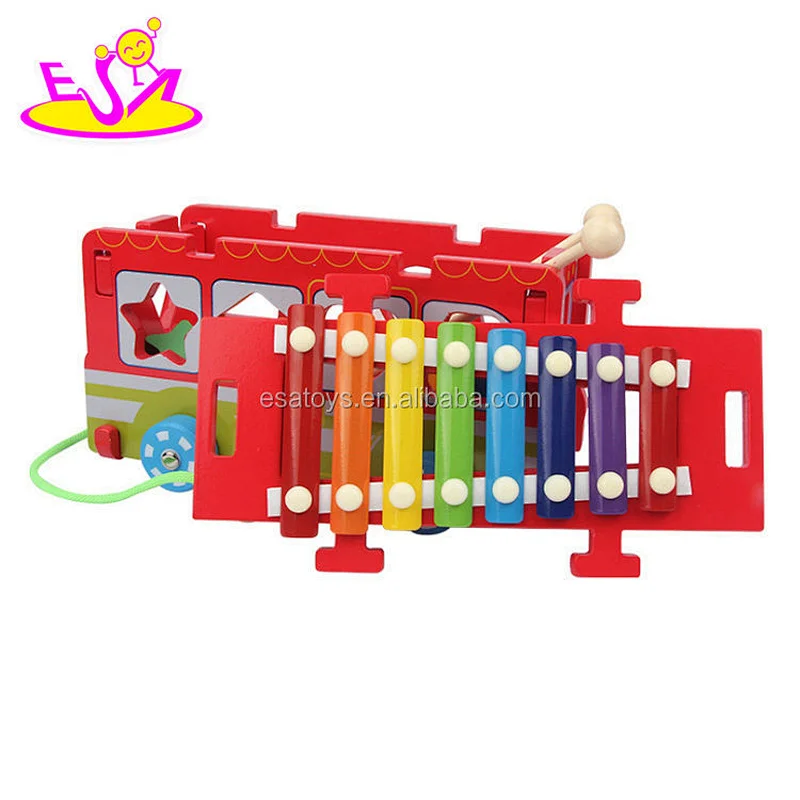 New hottest educational multi wooden push toys for toddlers W05C087