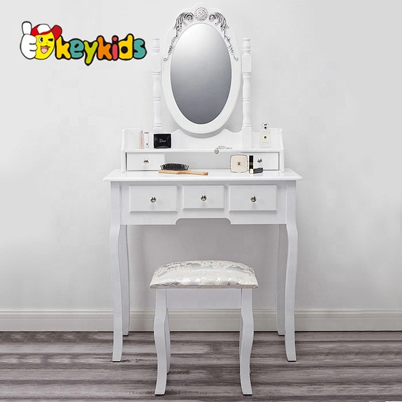 Hot Sale White Child Wooden Vanity Table W08H013