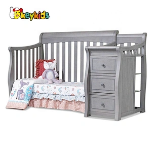 high quality house shaped wooden baby cot for wholesale W08E026