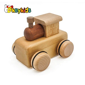 high quality small wooden toy car with music W04A390