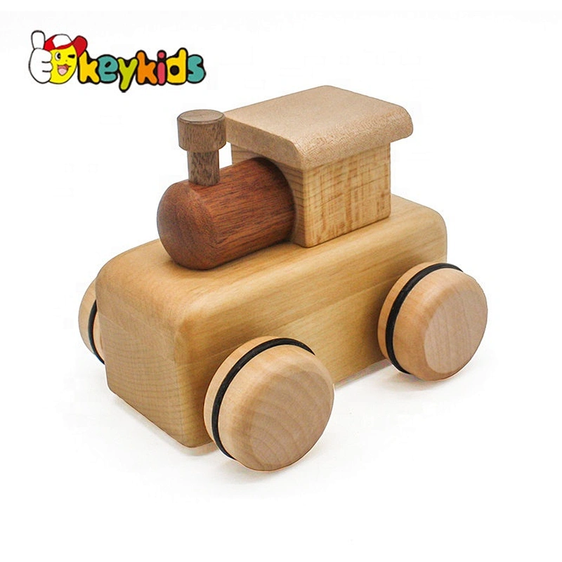 high quality small wooden toy car with music W04A390