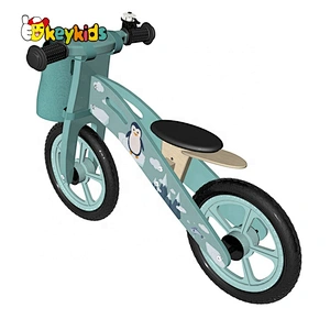 OEM customize No Pedal wooden baby walker bike for wholesale W16C315