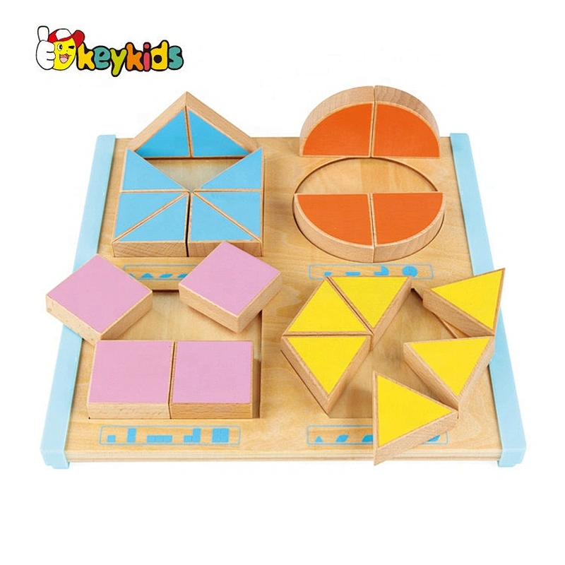 Top fashion educational DIY wooden tangram set for kids W12F052