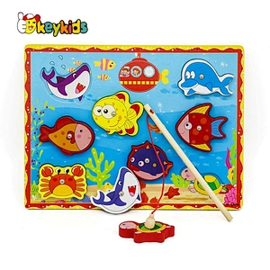 New hottest educational wooden sea life jigsaw puzzles for baby W14D076