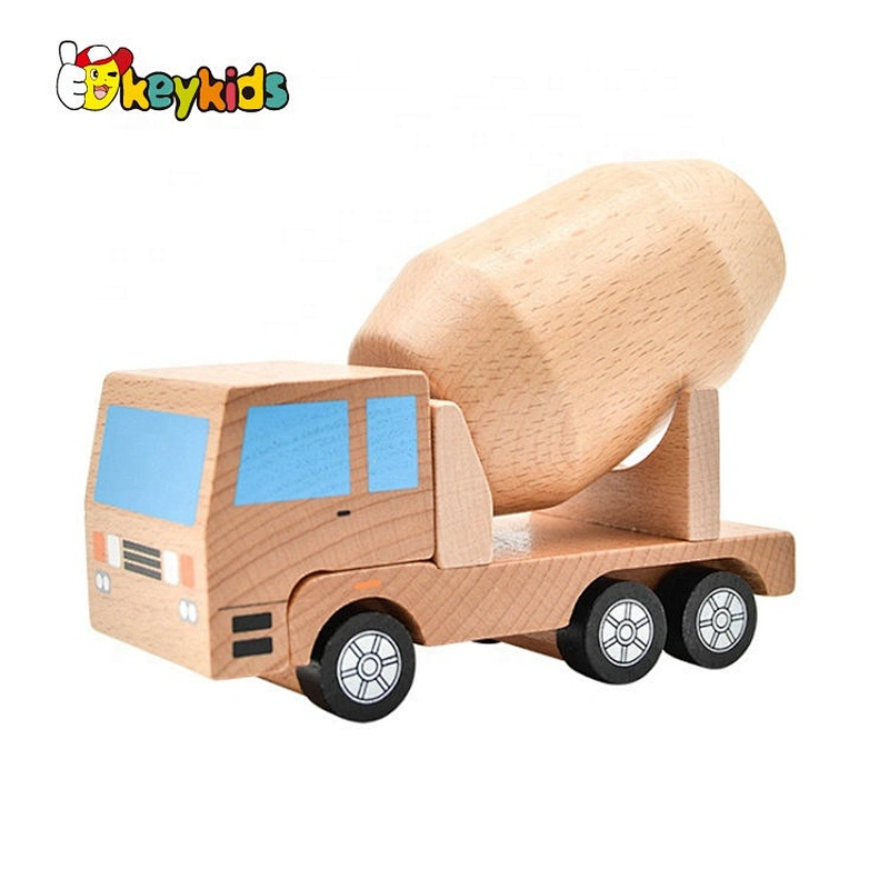 2020 New design preschool wooden mini ambulance toy for kids W04A460