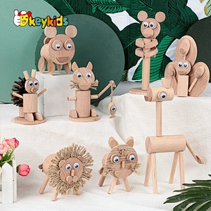 Newest creative ornaments wooden decoration for wholesale W18A163