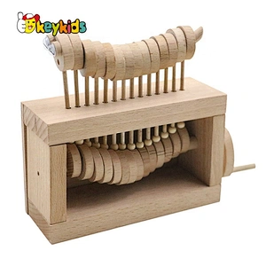 Unique design movements wooden music box for kids W07B072