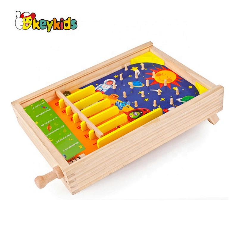 New popular mini tabletop wooden pinball games for kids W01A346