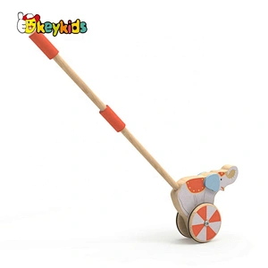 New design preschool wooden push walker toy for baby W05A029