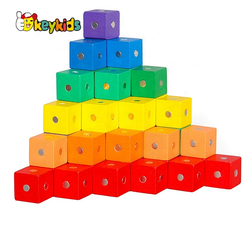 2021 New creative wooden stacking blocks for kids W13D333