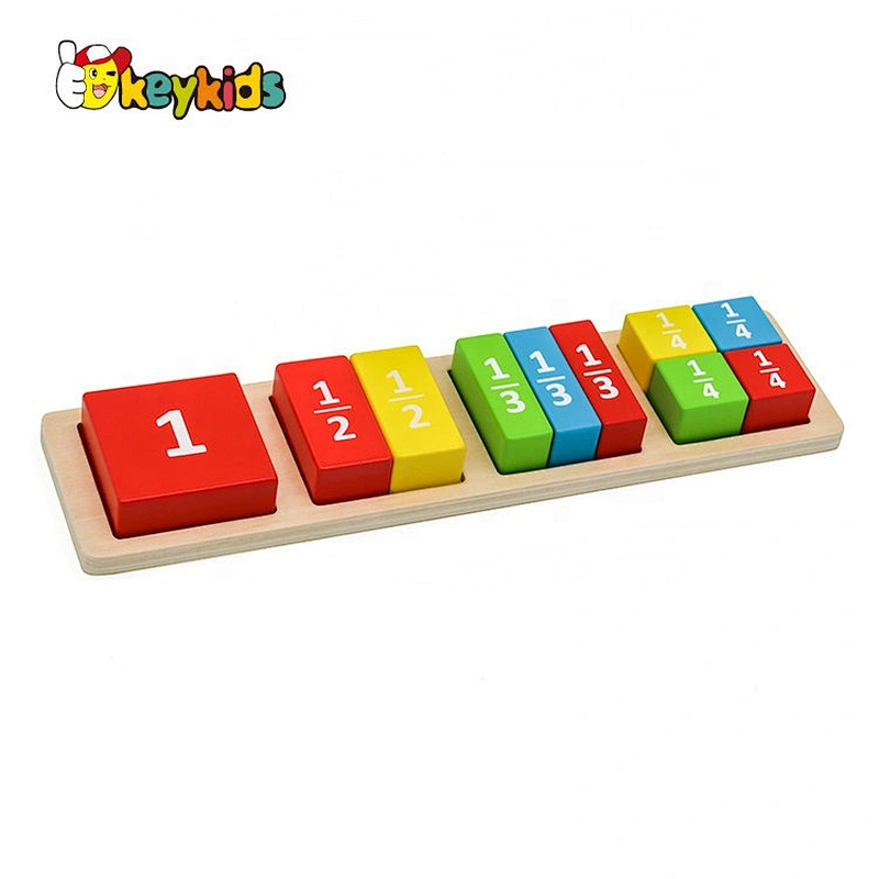 2020 Customize early learning wooden math block for children W13E118