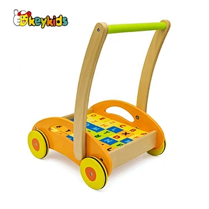wholesale educational wooden building block cart for kids W16E017B