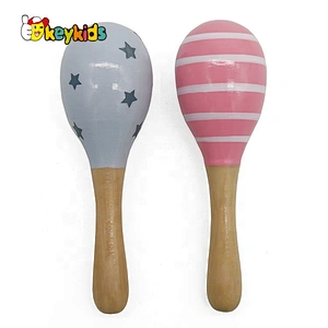 OEM/ODM Mini Wooden Toy Maracas For Babies W07I148