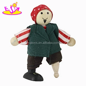 Custom kids funny wooden puppet toys for sale W06D013