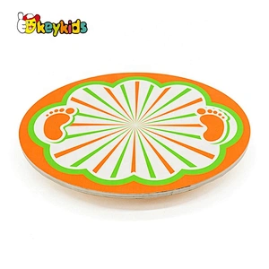 Customizable Cartoon Wooden Rocker Balance Board For Kids W01D044