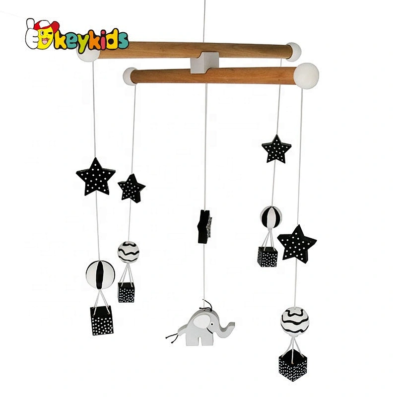 Customize musical wooden baby mobile for wholesale W08K038