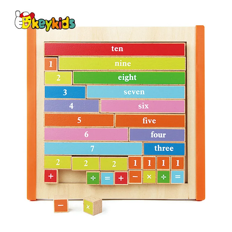 wholesale educational wooden geometric math puzzles for children W12F039