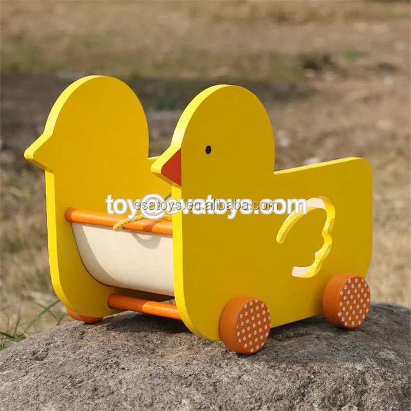 New hottest funny wooden pull along toys cars for kids W05B166