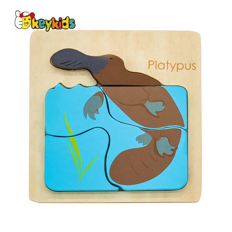 Customize animal wooden tasmanian devil puzzle for kids W14D119
