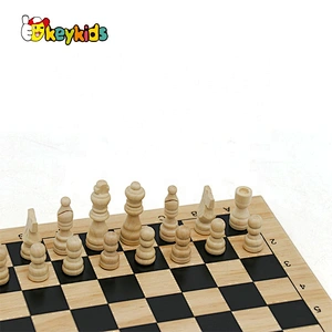 New design children educational wooden international chess W11A053