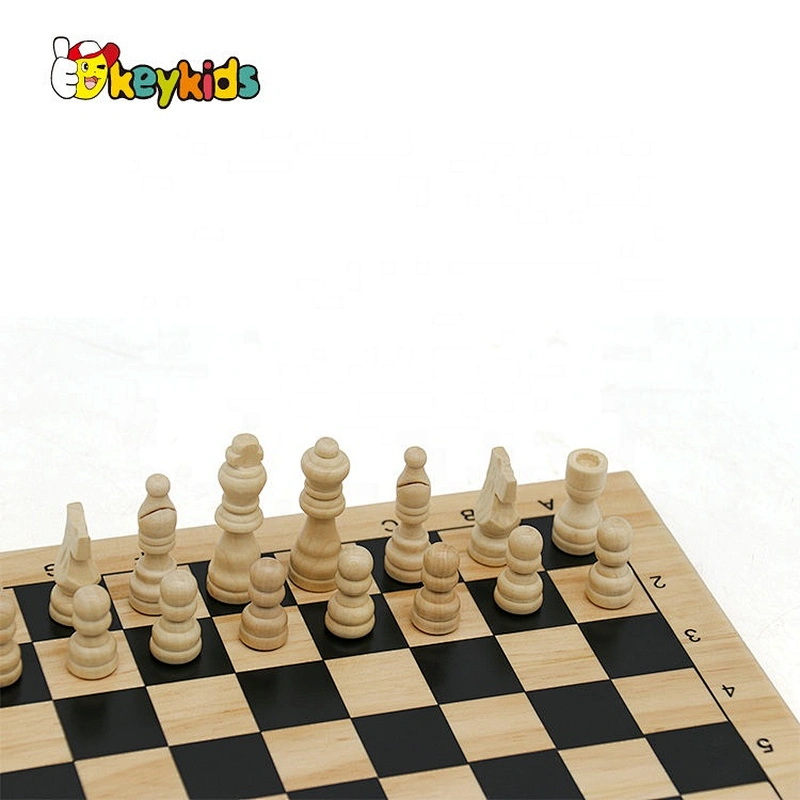 New design children educational wooden international chess W11A053