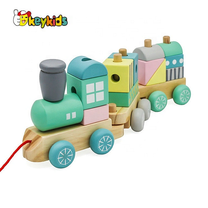 2021 Top sale cute wooden train toy for wholesale W04A501