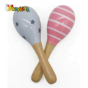 OEM/ODM Mini Wooden Toy Maracas For Babies W07I148