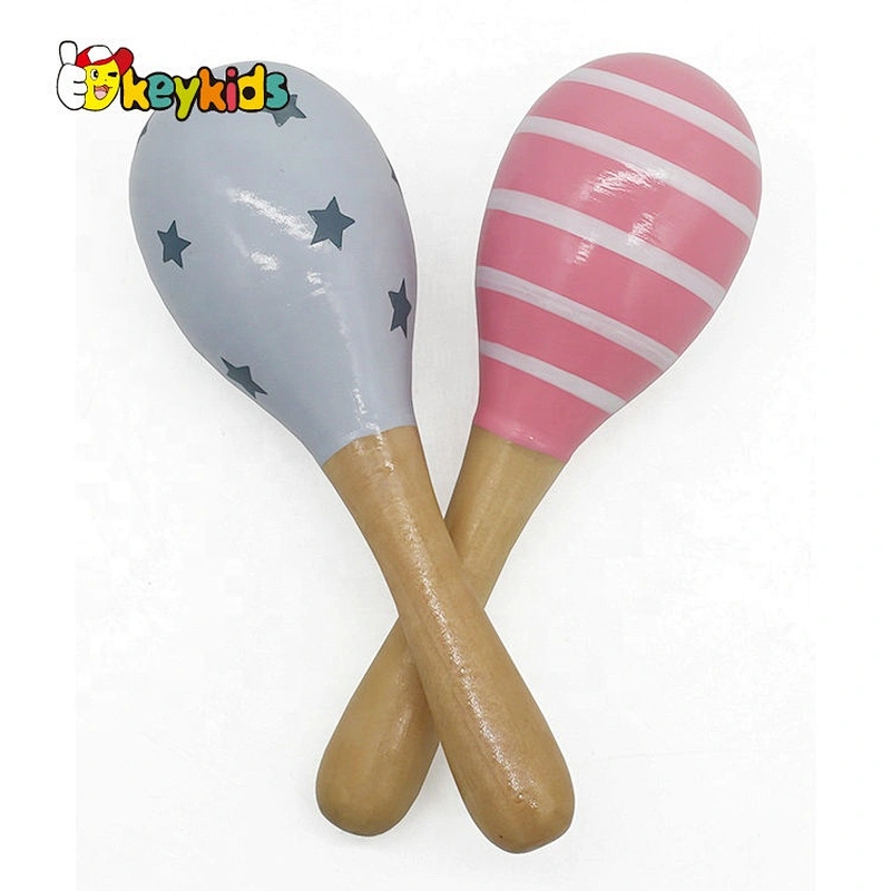 OEM/ODM Mini Wooden Toy Maracas For Babies W07I148