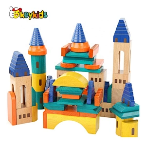 2020 New Released Preschool Wooden Castle Block Set W13A201