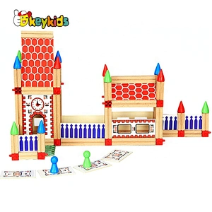 2020 New arrival educational wooden baby building blocks with customize W13A208