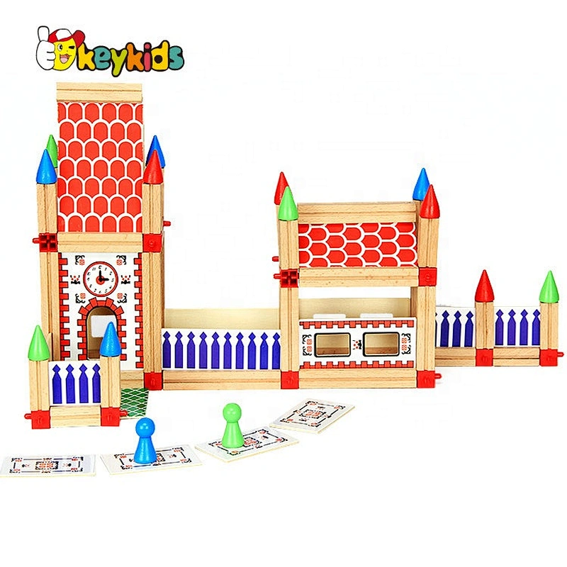 2020 New arrival educational wooden baby building blocks with customize W13A208