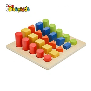Customize educational wooden rainbow stacker for kids W13D294