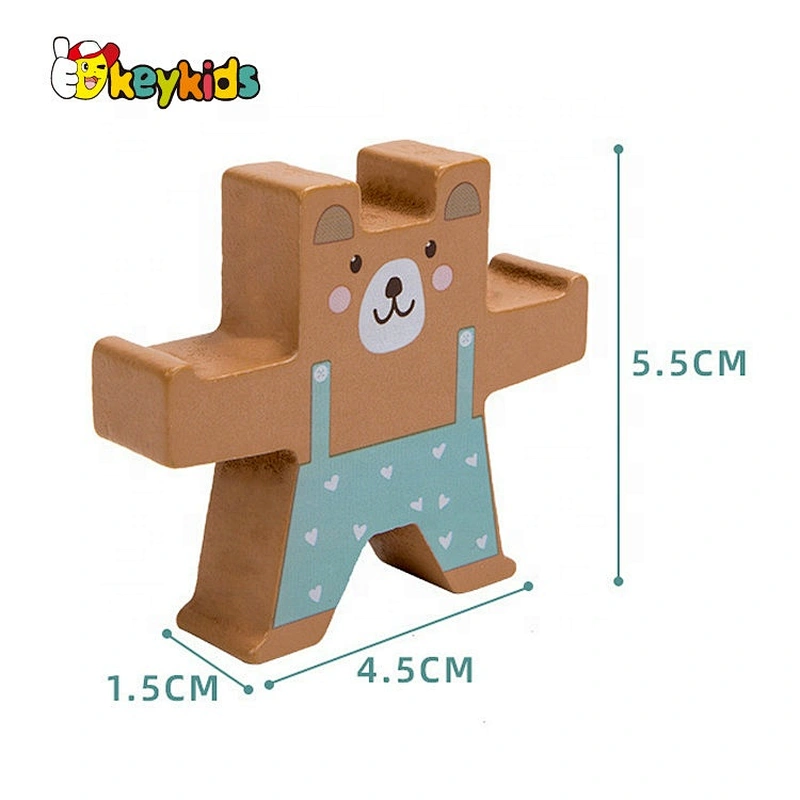 2020 New arrival educational wooden balancing blocks play set for kids W13A210