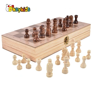 High Quality Travel Wooden Chess Set With Storage W11A107