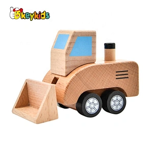 2020 New arrived mini wooden toy construction cars for kids W04A467