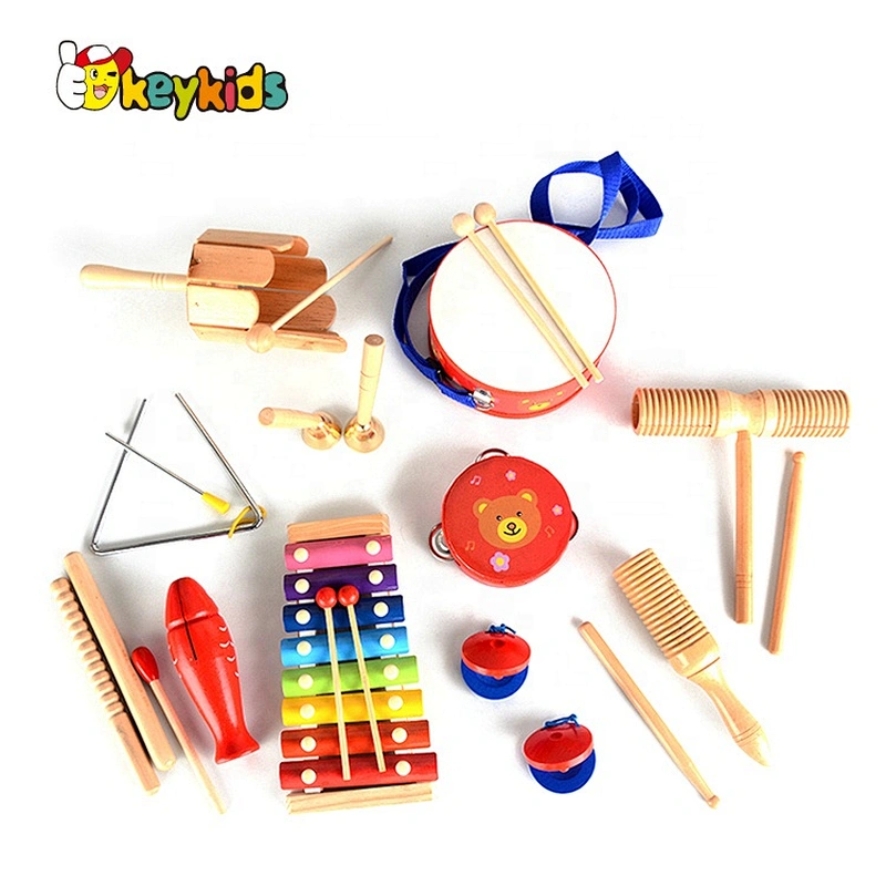 2021 New lovely musical wooden baby toy instruments for preschool W07A173