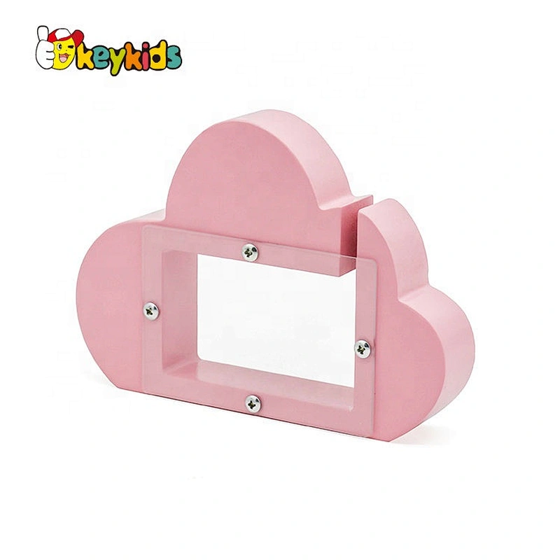 Customize cloud wooden kids money box for wholesale W02A373