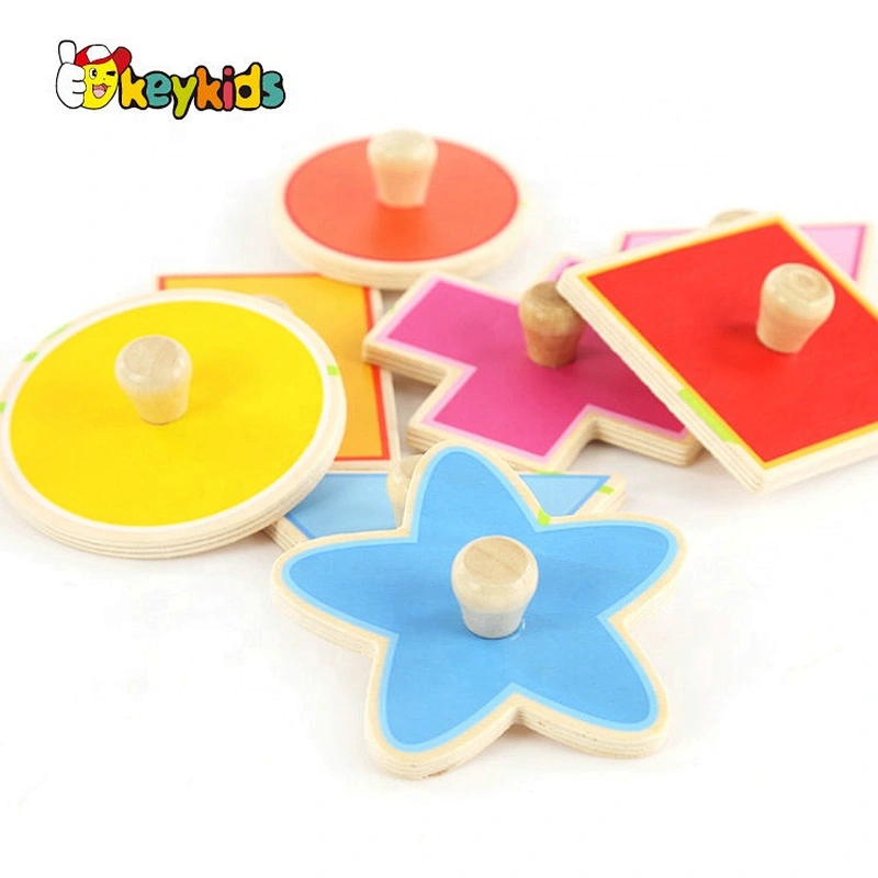 Customizable Educational Jigsaw Puzzle Blocks Wooden Toys W14M222