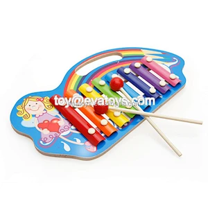 2018 New educational wooden children xylophone with metal keys W07C070