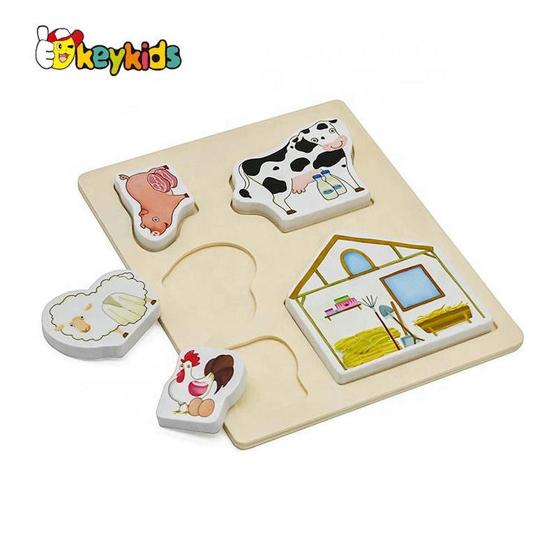 Hot sale early education wood puzzle game for children W14D077