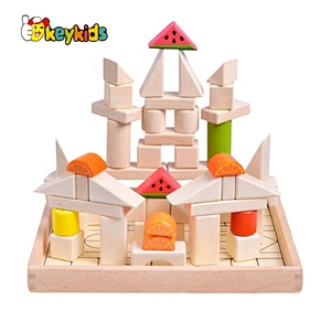 2020 wholesale children wooden shape blocks with box W13A215B