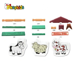 Customize preschool wooden scene puzzle for child W14G050