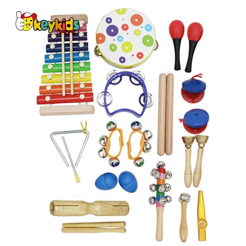 2021 New fun  wooden musical  baby hand xylophones toy for wholesale W07C092