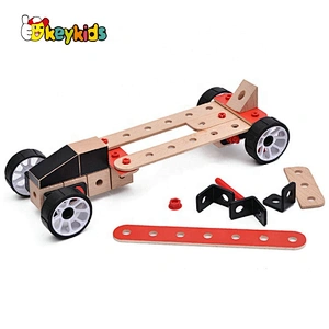 New hottest educational wooden DIY assembly toys for children W03B083