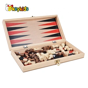 High Quality Travel Wooden Chess Set With Storage W11A107