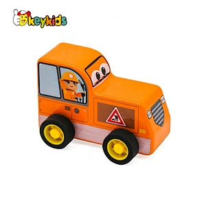 Customize small wooden police car for children W04A474