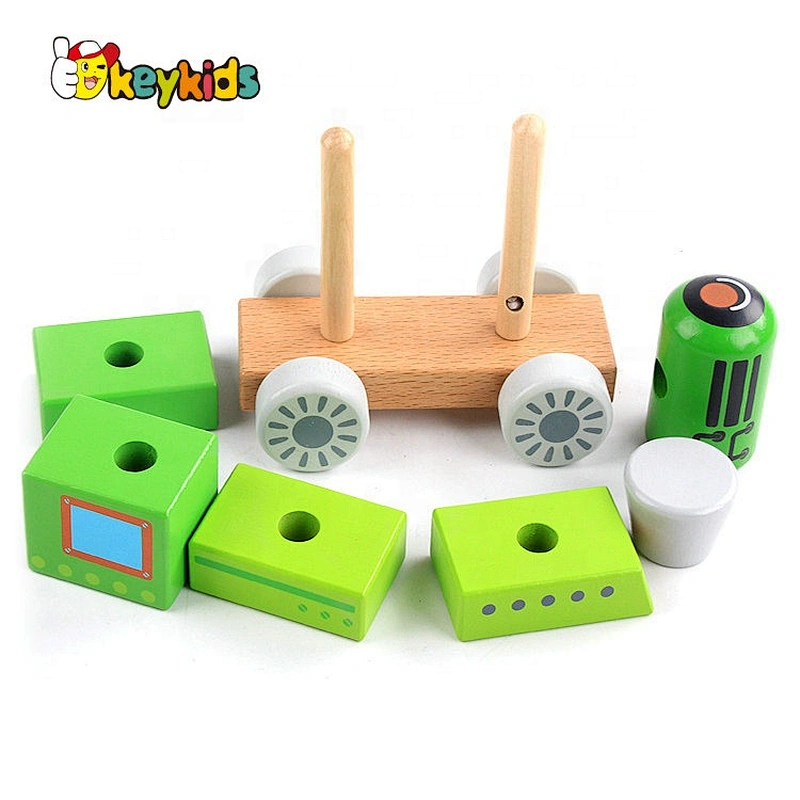 2021 New arrival best sale toddler wooden engineering vehicle W04A531