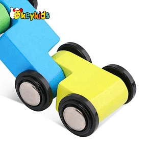 2020 New Arrival Educational Wooden Cars Mini Racers Track For Toddlers W04E094