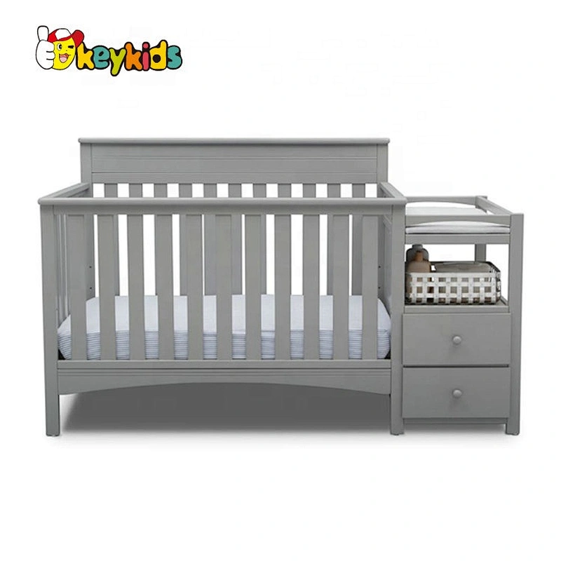 wholesale small wooden bedside crib for baby W08E029